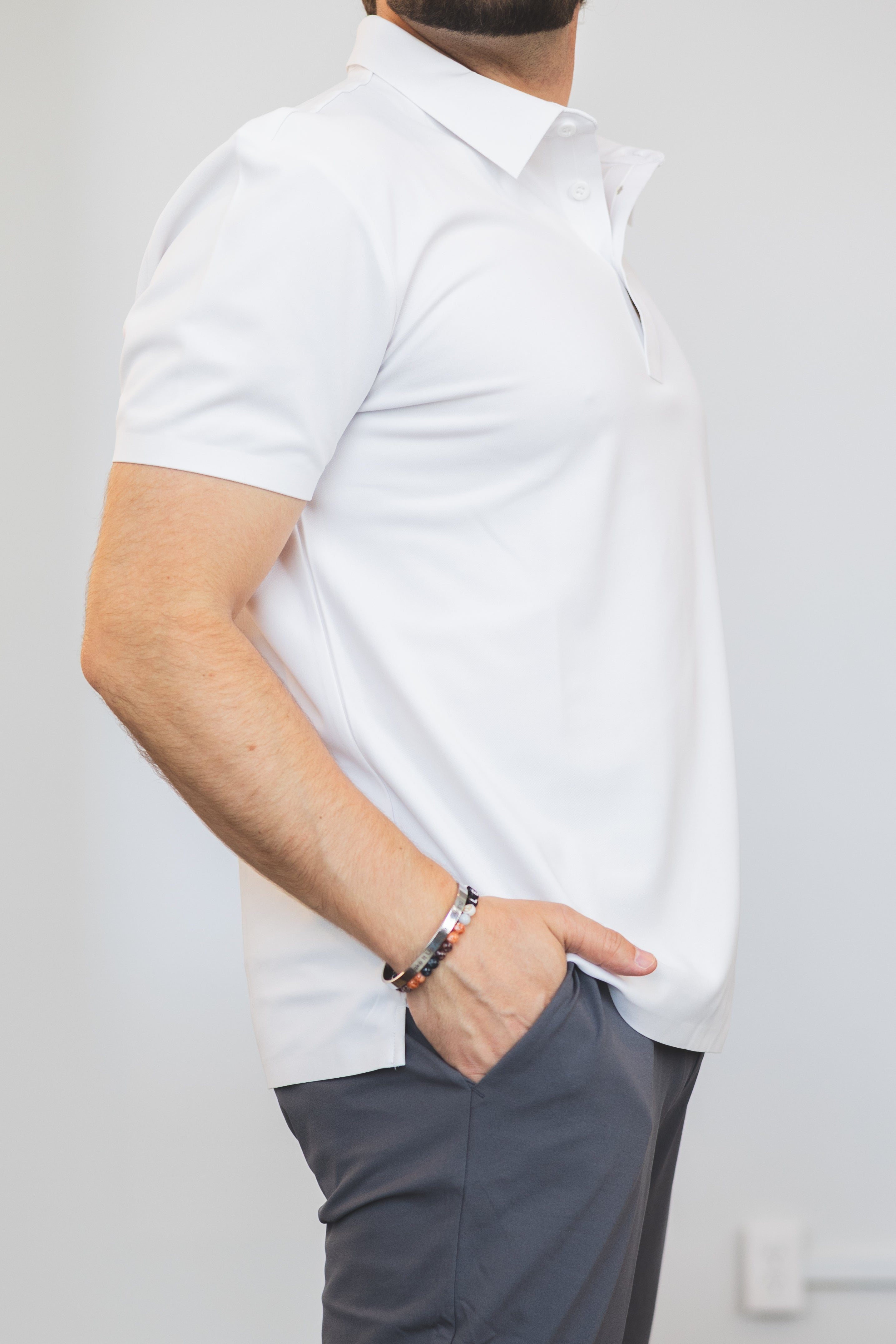 Tech Polo White