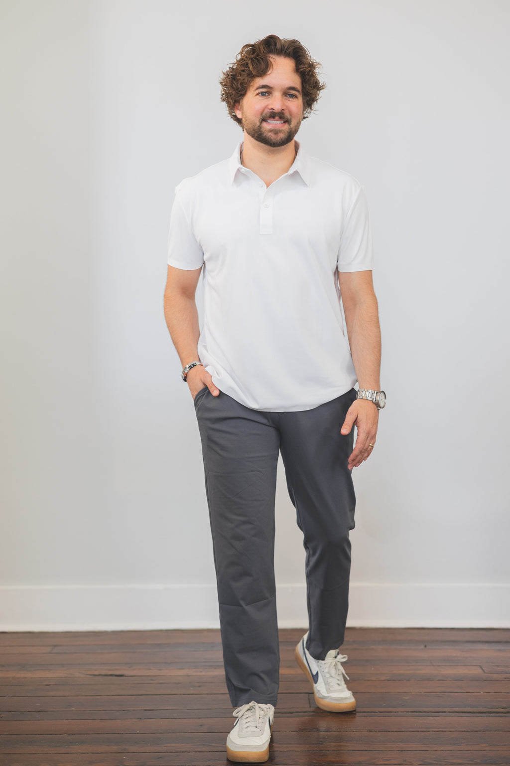 Tech Polo White