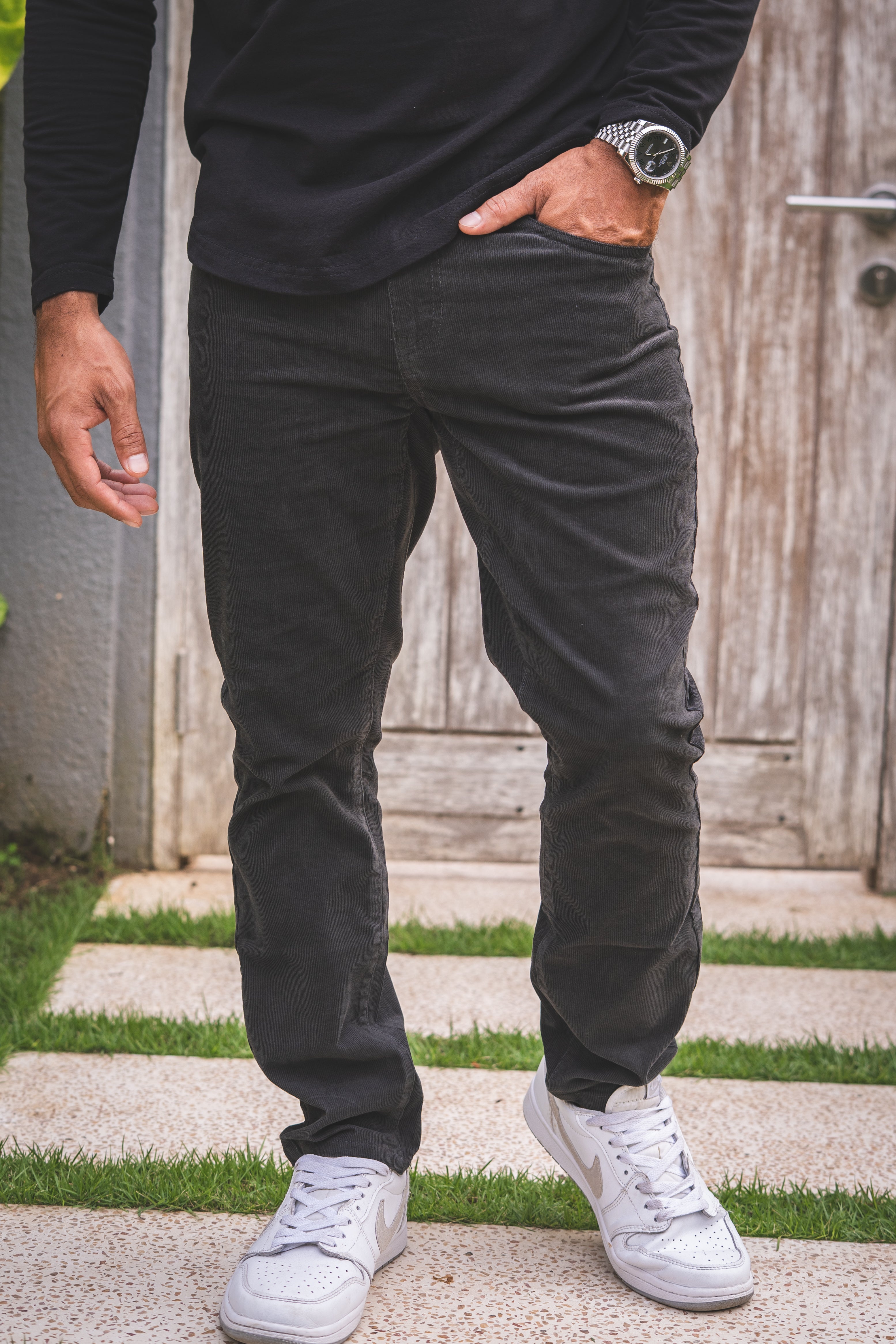 Stretch Cord 5 Pocket Pants Graphite