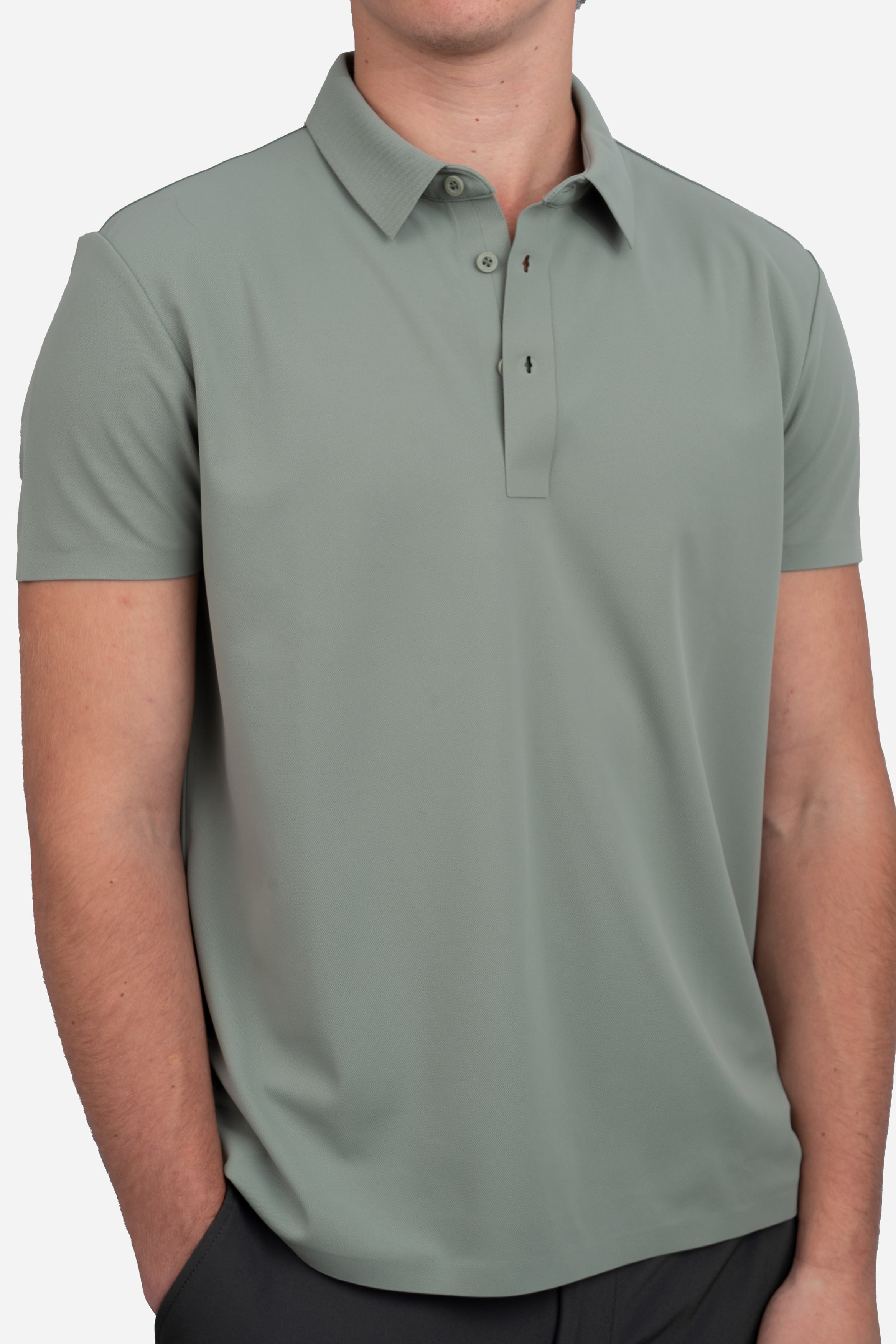 Tech Polo Green Tea